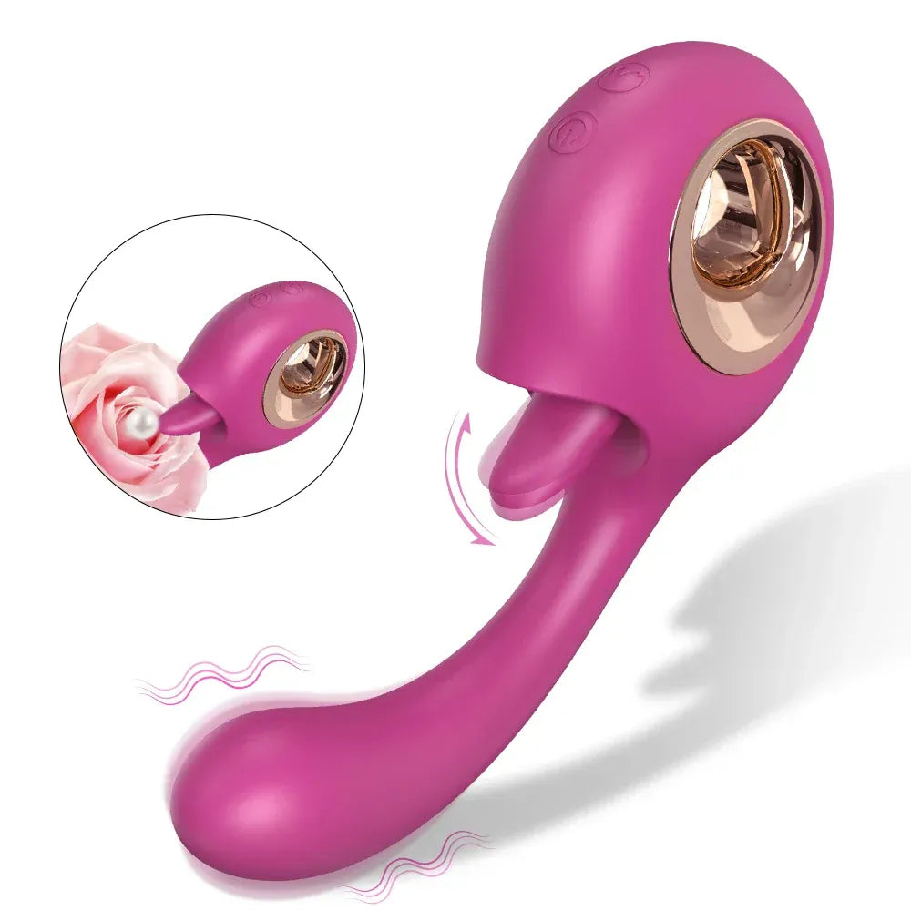 2 In 1 Silicone G Spot Clit Stimulator