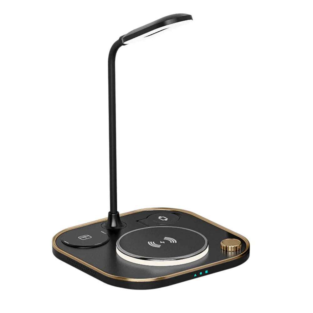 Vibe Geeks 4 in 1 Wireless Charger and Desk Lamp Light-