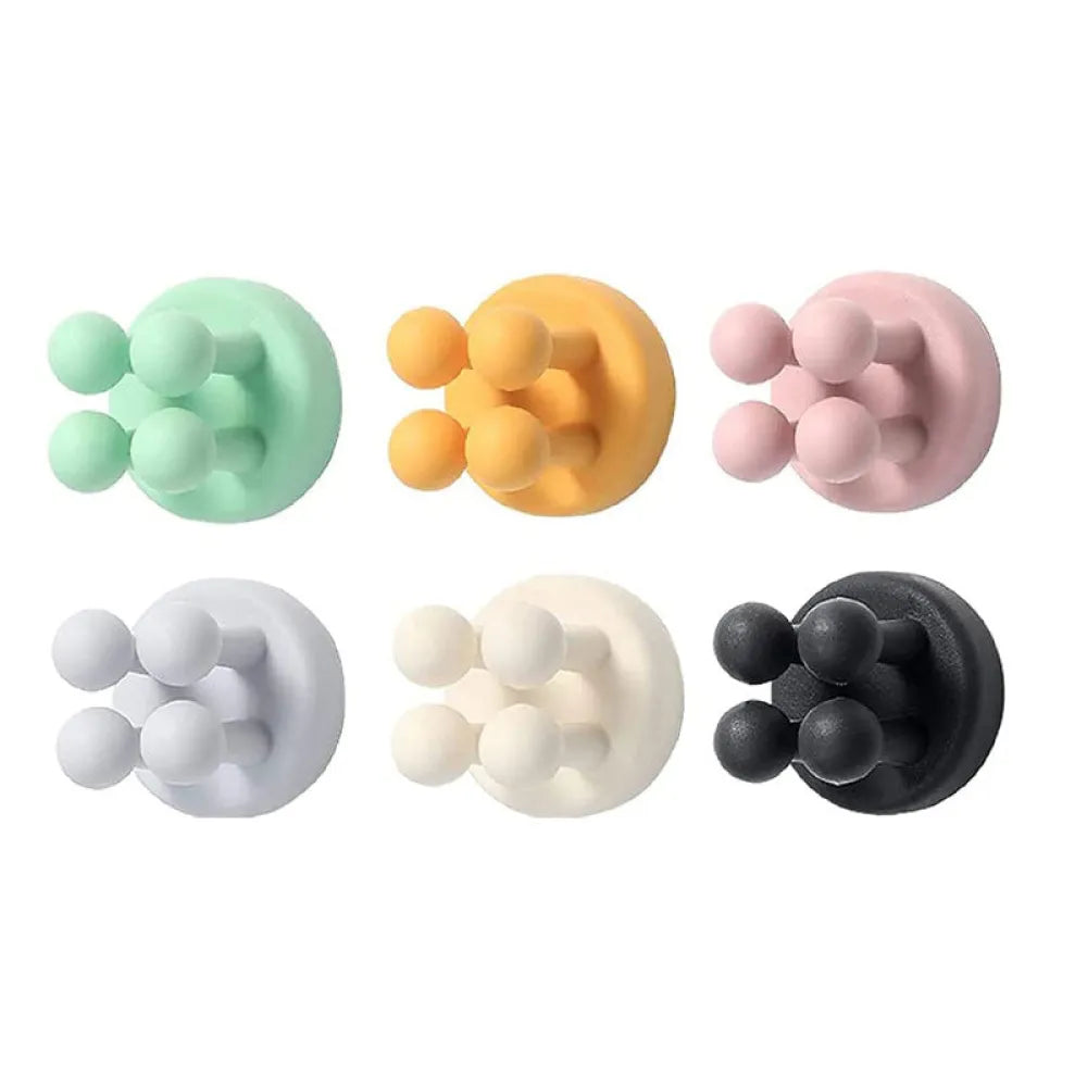 Vibe Geeks Pack of 6 Self Adhesive Holder Suction Cup