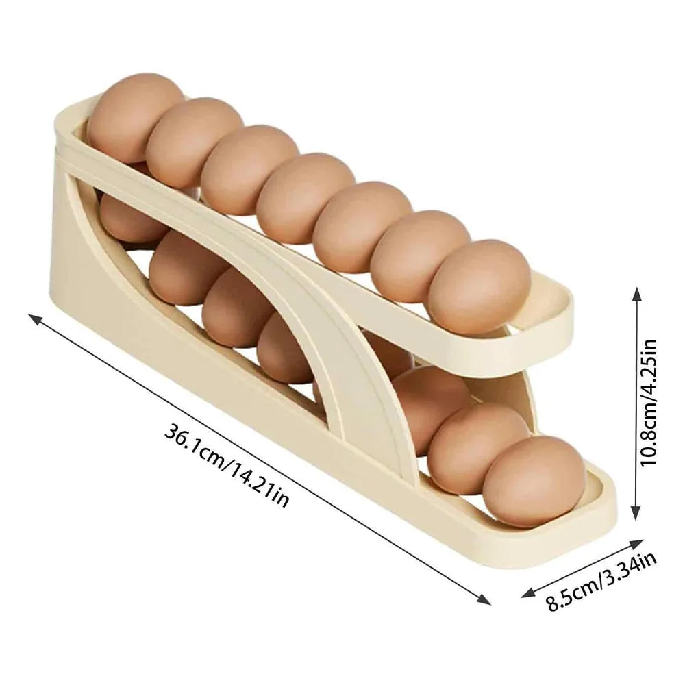 Vibe Geeks Double - Layer Roll Down Refrigerator Egg