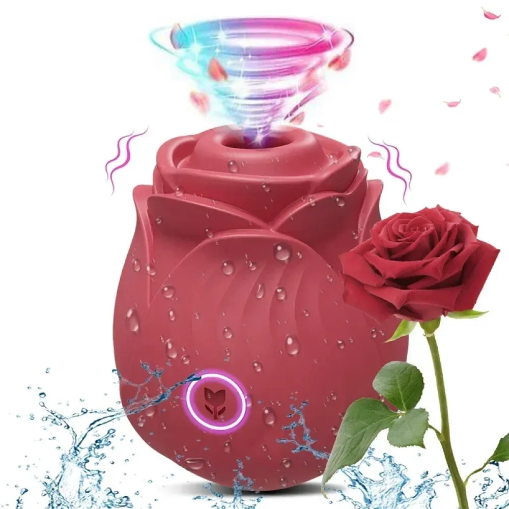 3-in-1 Rose Dildo Vibrator for Women