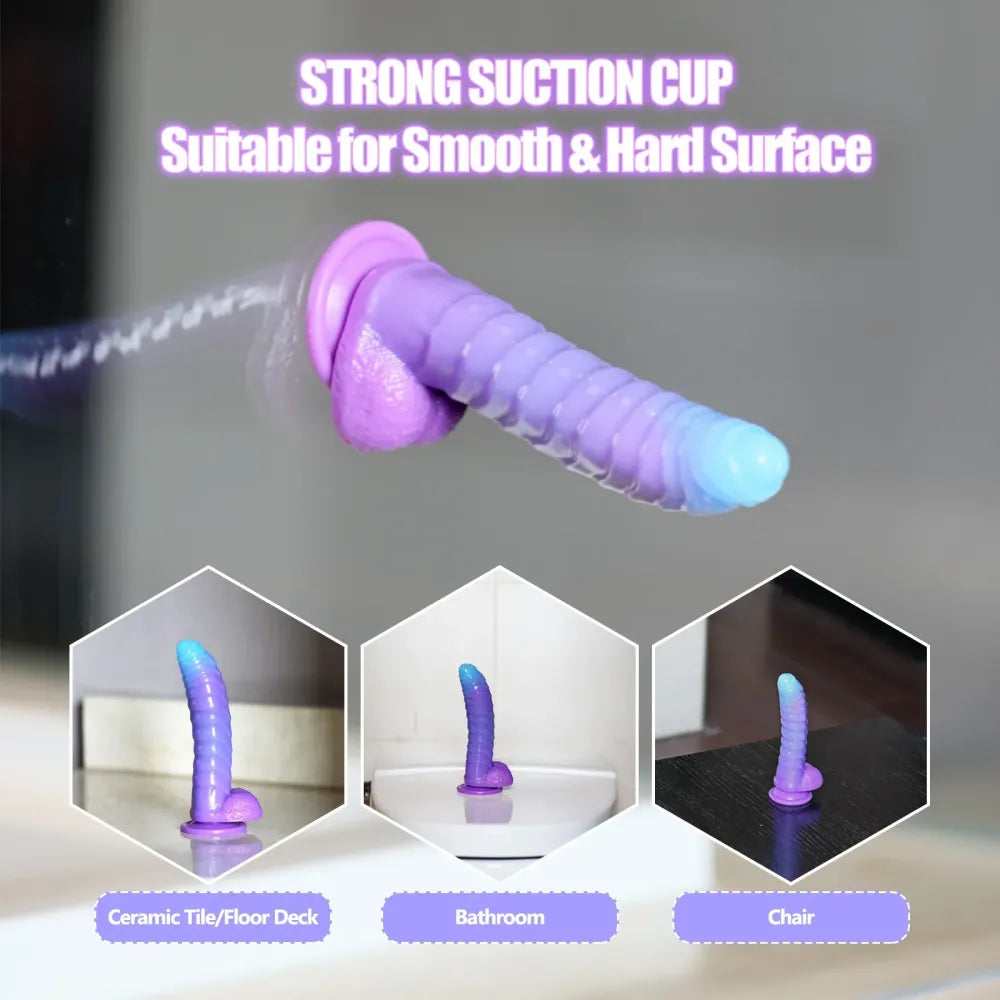8.4 Inch Silicone Fantasy Dildo Suction Cup G-Spot & Anal