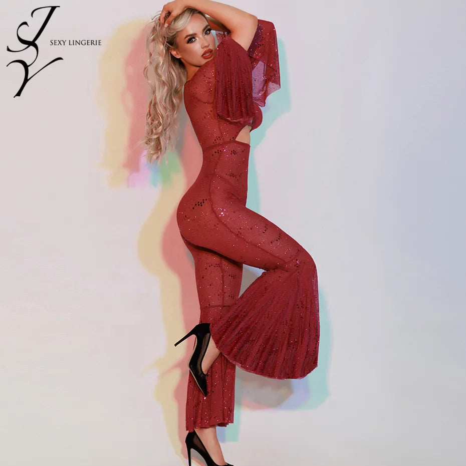 Flare Lace Bodysuit Alluring Women Underwear For Nighttime