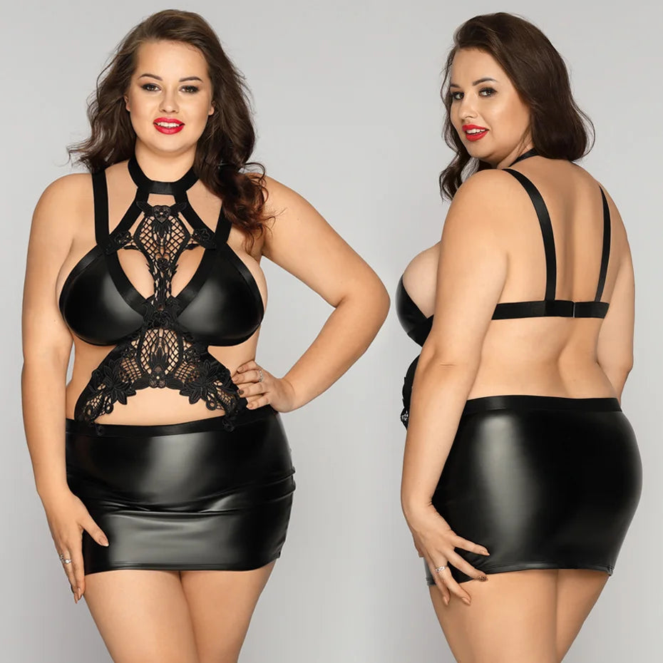 Plus Size Lingerie Alluring Babydoll Nightgown For Women