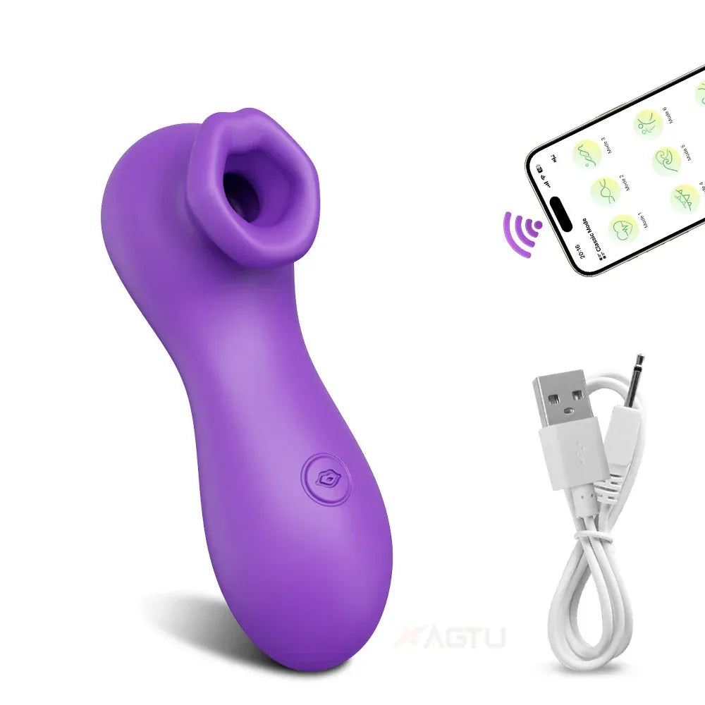 App Controlled Clit Sucker Vibrator for Women Nipple