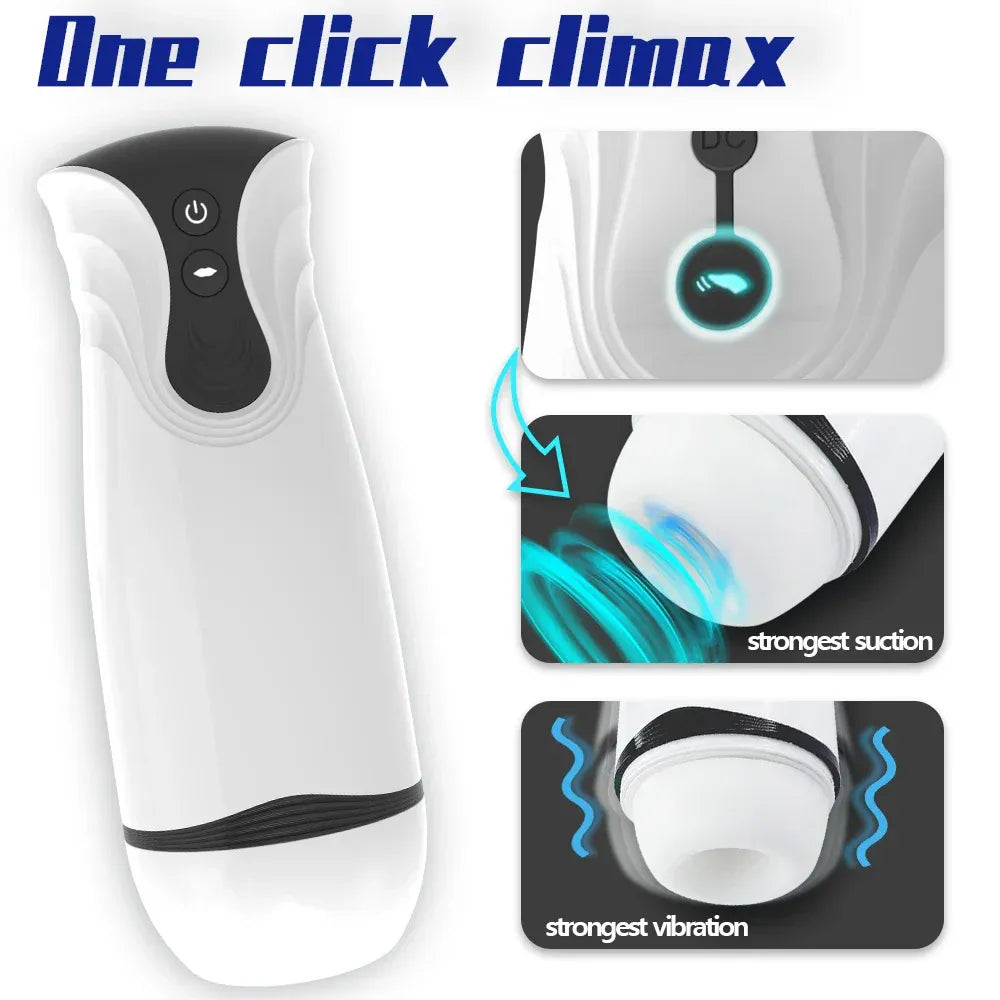 Automatic Male Masturbator Cup Realistic Oral for Men