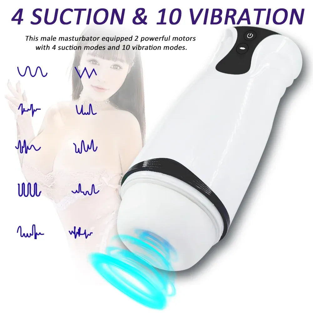 Automatic Male Masturbator Cup Realistic Oral for Men