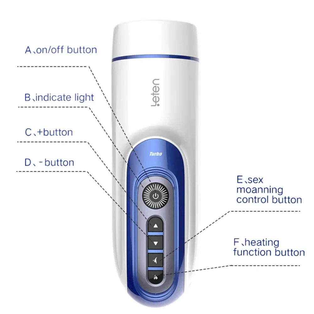 Automatic Piston Retractable Heating Male Masturbator