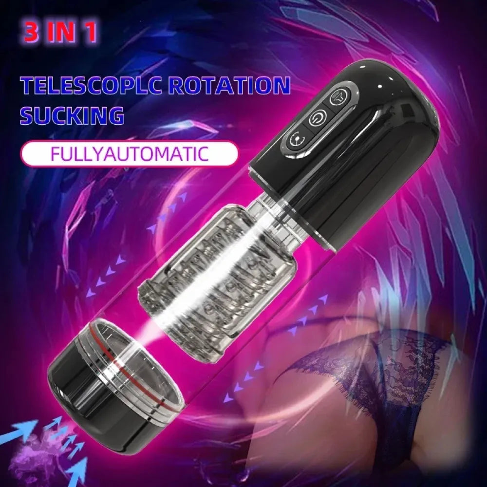 Automatic Sucking Masturbator Cup for Men Realistic Vaginal