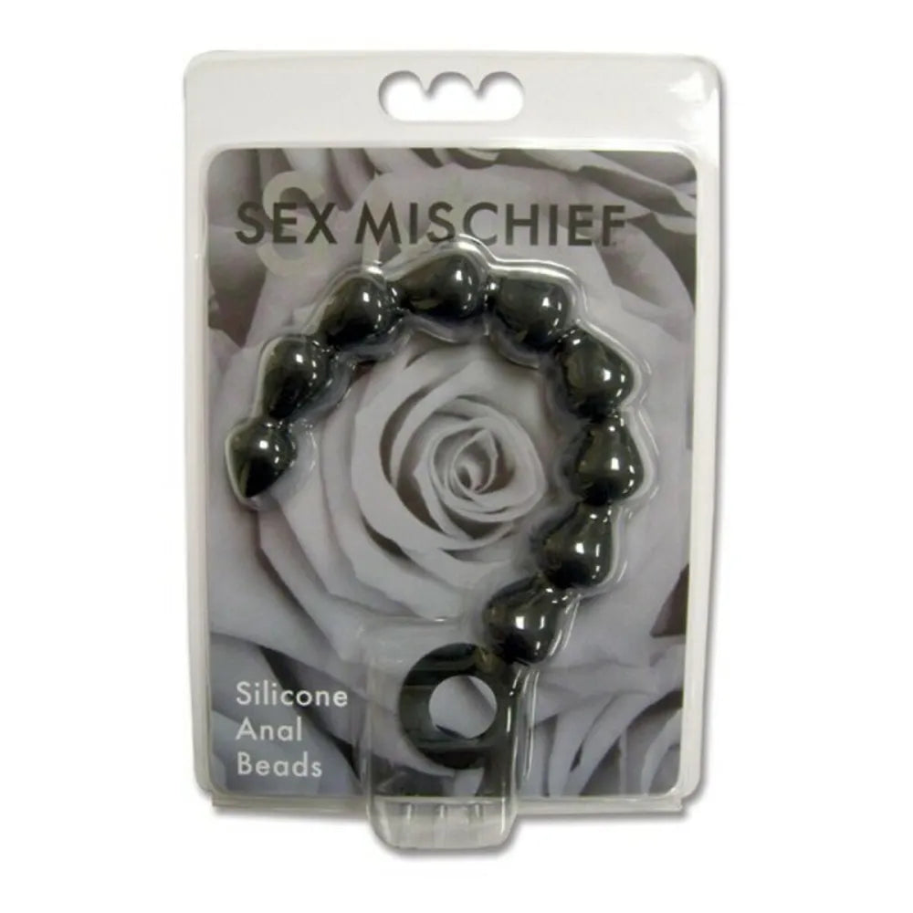 Black Silicone Anal Beads By Sportsheets Ss10074