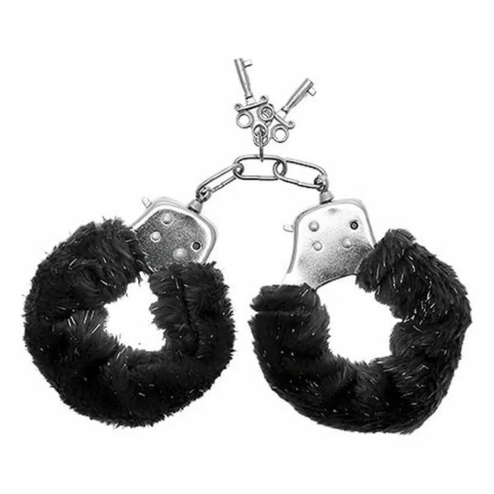 Cuffs By S Pleasures Furry Black