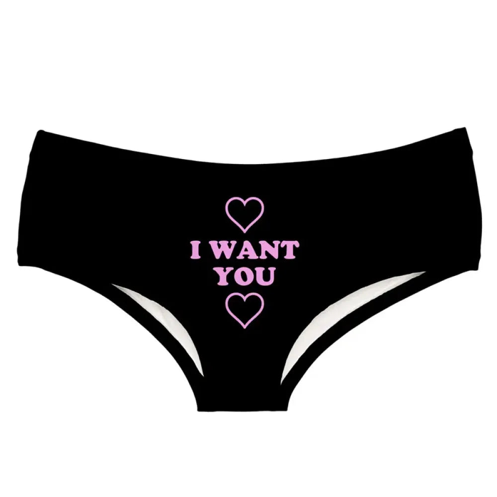 DeanFire Super Soft 3D Panties Women Underwear I WANT