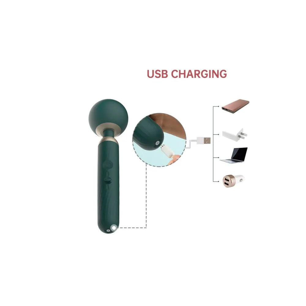 Electric Handheld Massager By Magic Motion Black