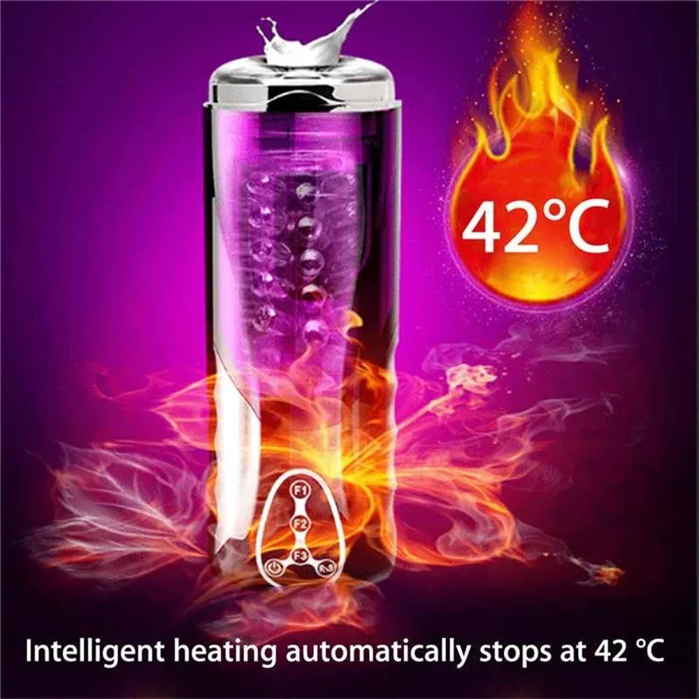 Electric Male Masturbator Heating 10 Rotation Modes