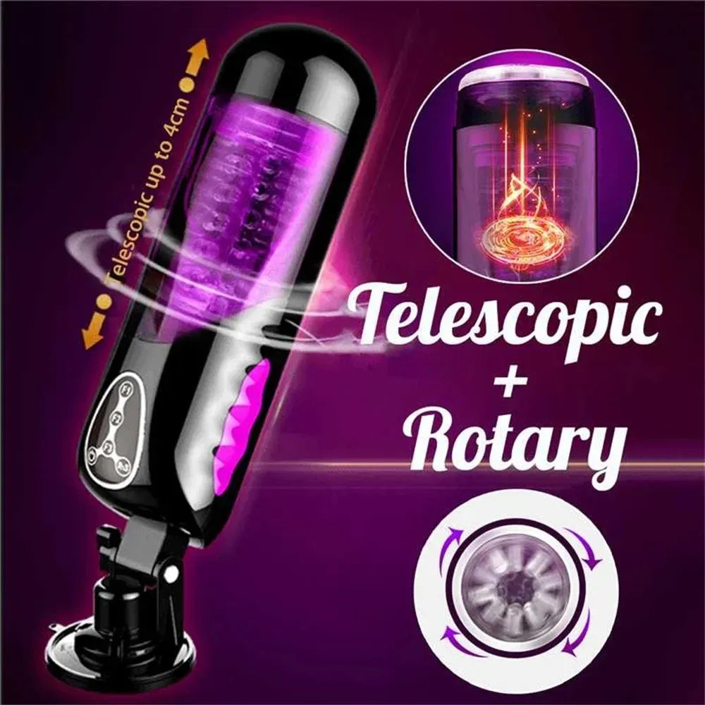 Electric Male Masturbator Heating 10 Rotation Modes
