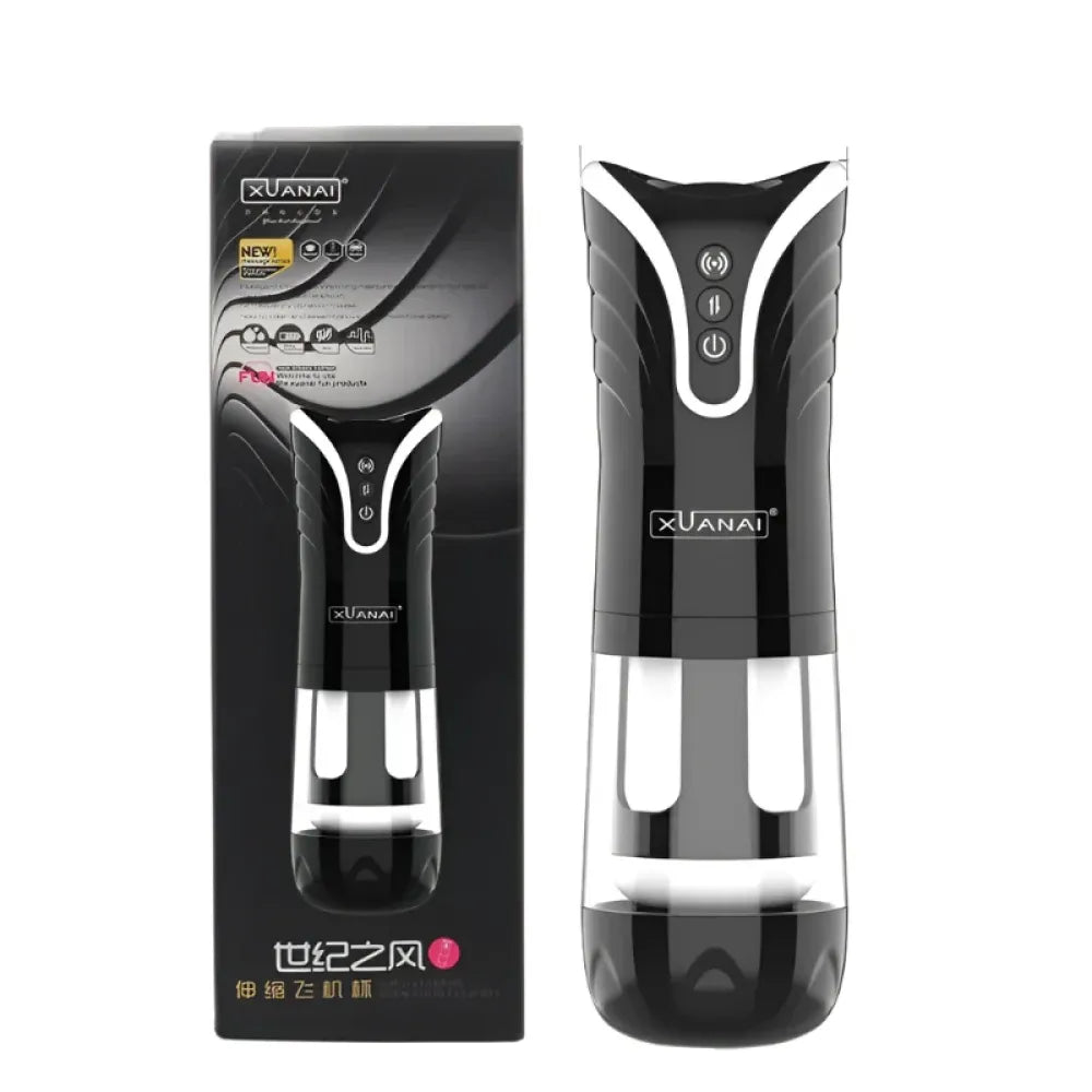 Electric Male Masturbator Realistic Telescopic Cup for Mens