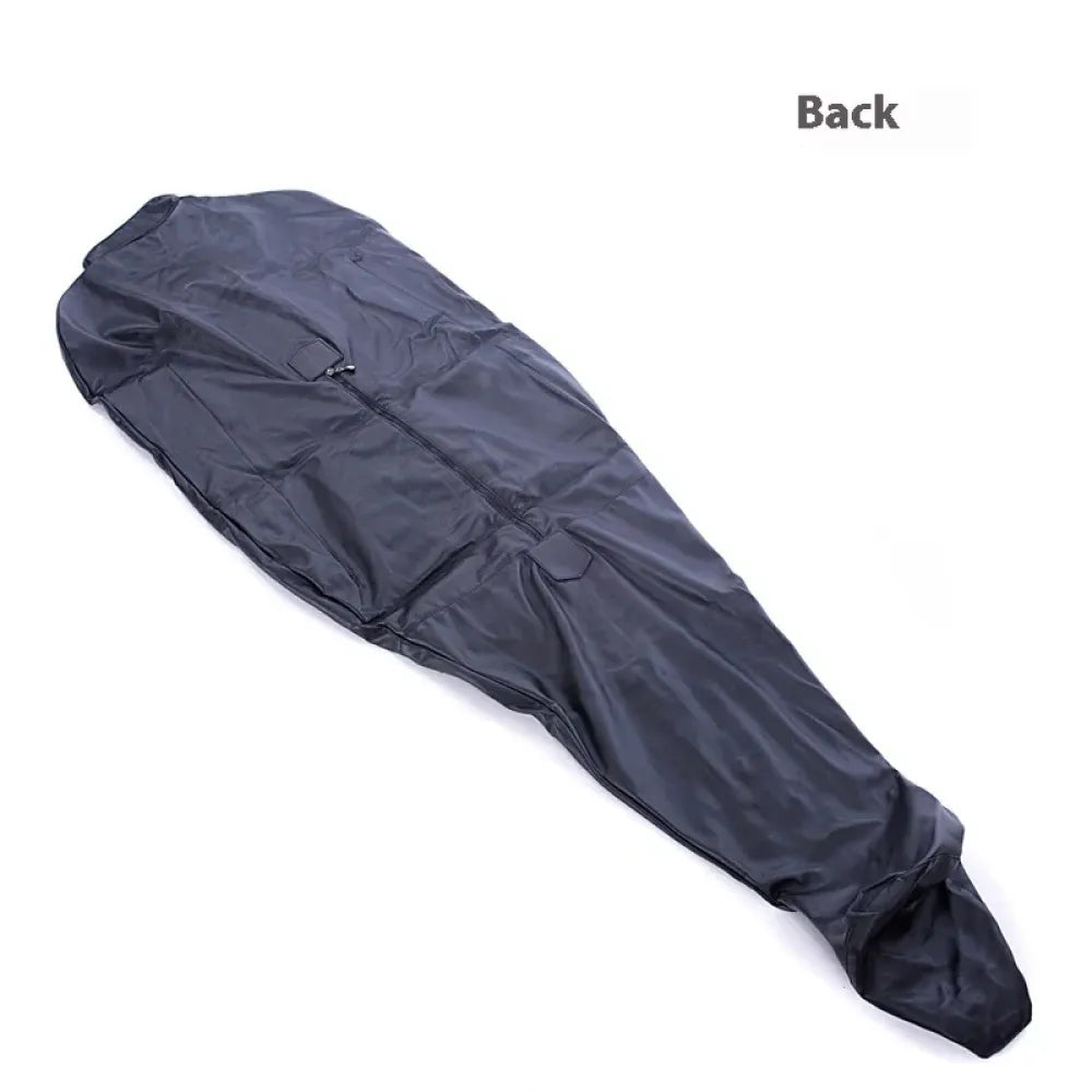 Full Body Leather Bondage Bag Long Sleeve Catsuit For Bdsm