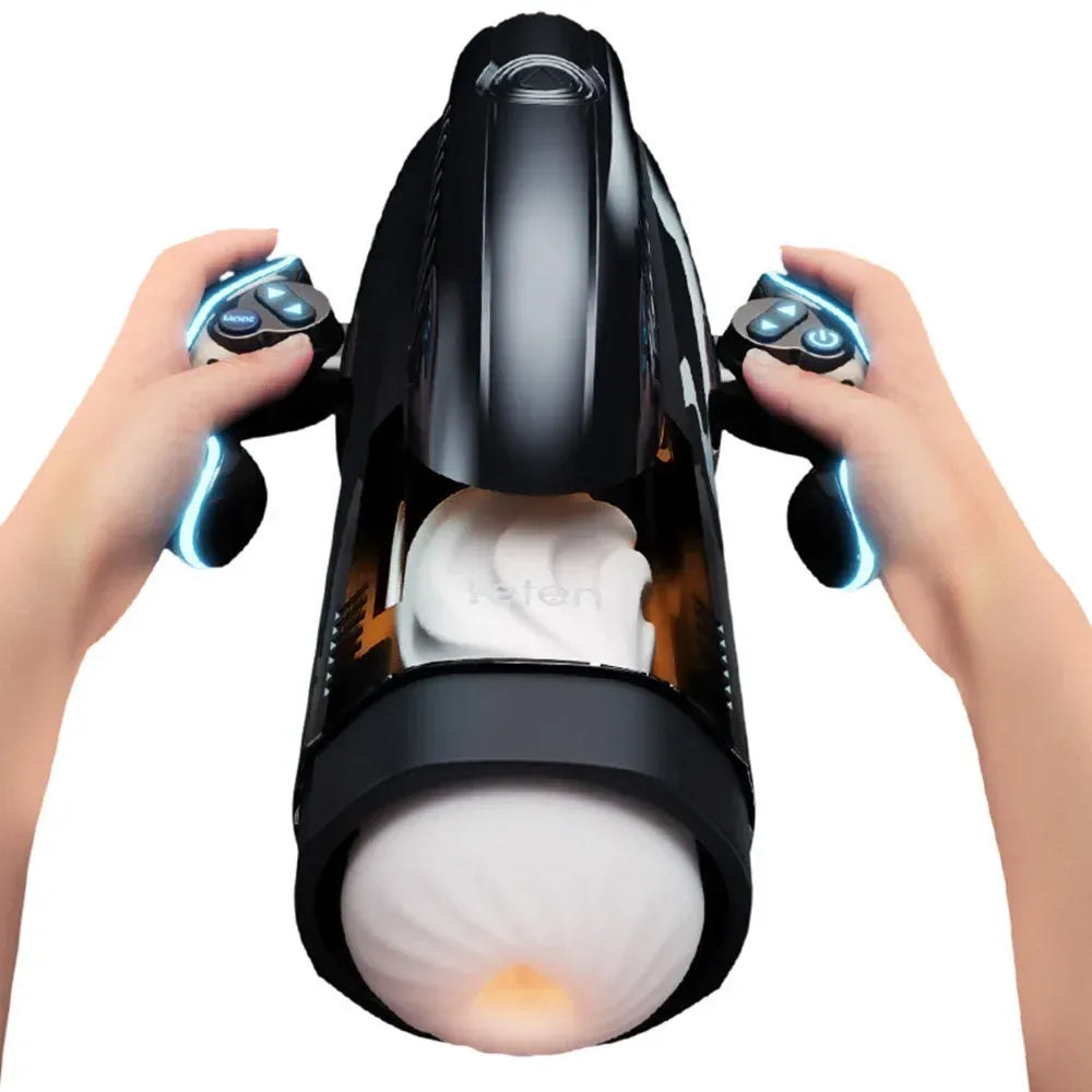 High Speed Telescopic Male Masturbator Heating Moaning