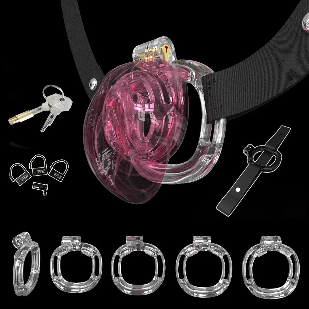 Lightweight Chastity Cage With Bandage Cock Lock For Men