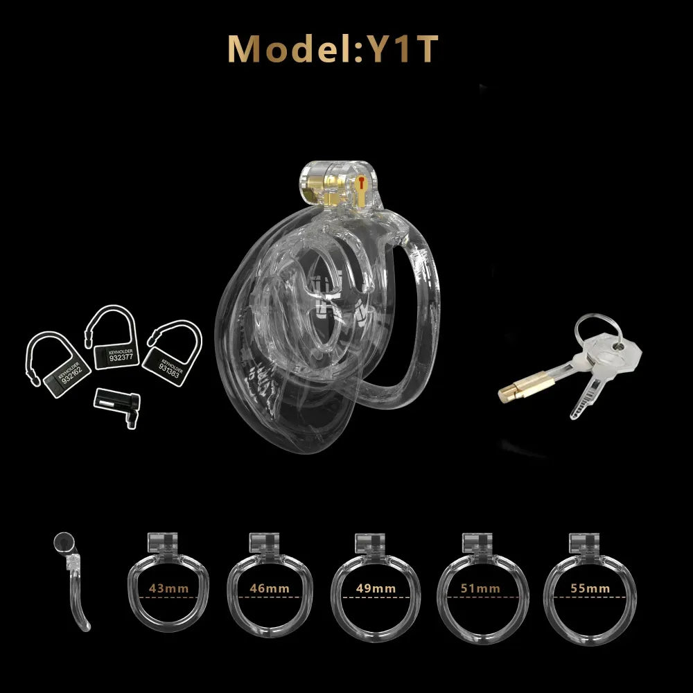 Lightweight Chastity Cage With Bandage Cock Lock For Men