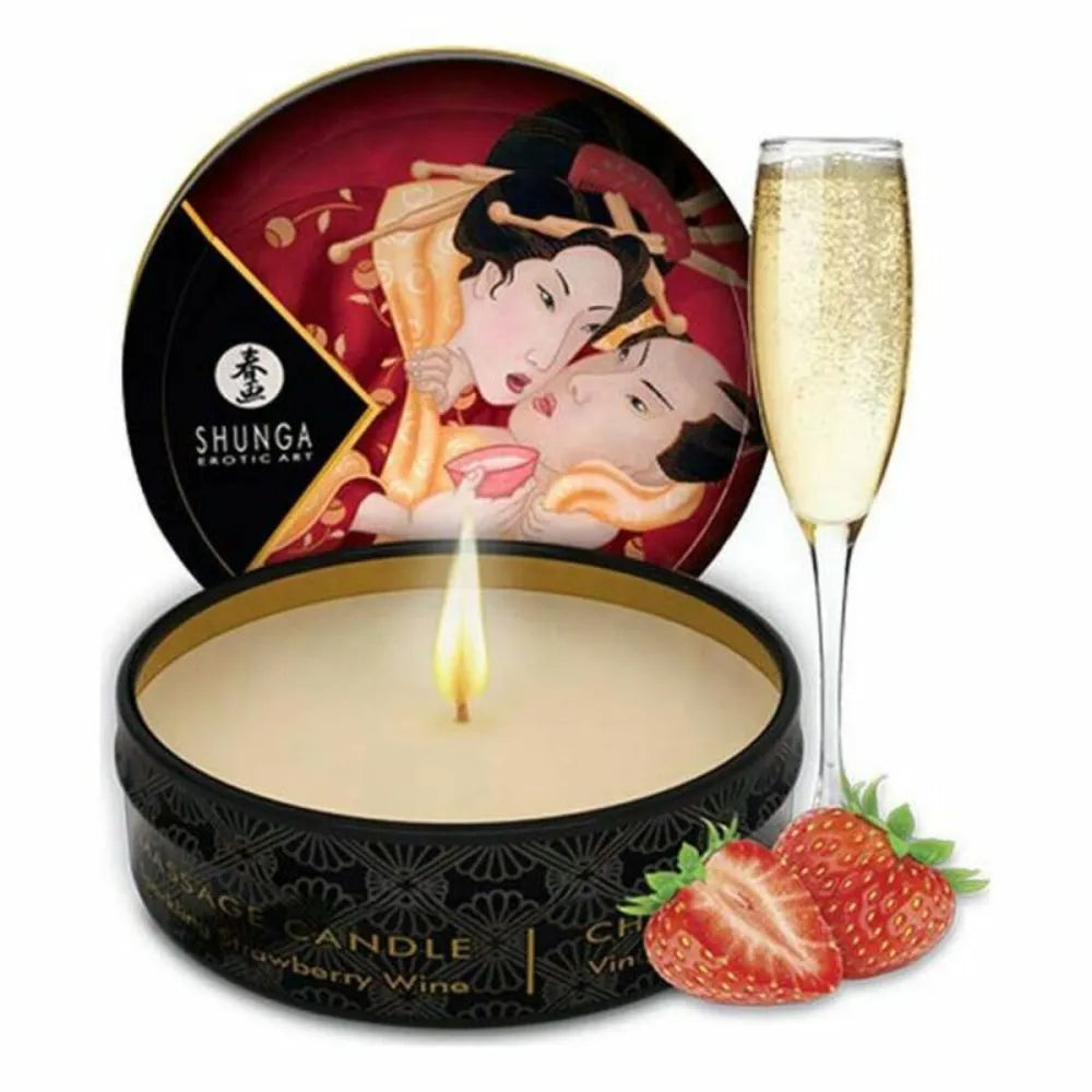 Massage Candle By Shunga 9046084 Strawberry 30 Ml