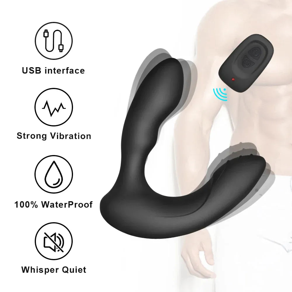 Men’S Prostate Massager Vibrating Butt Plug