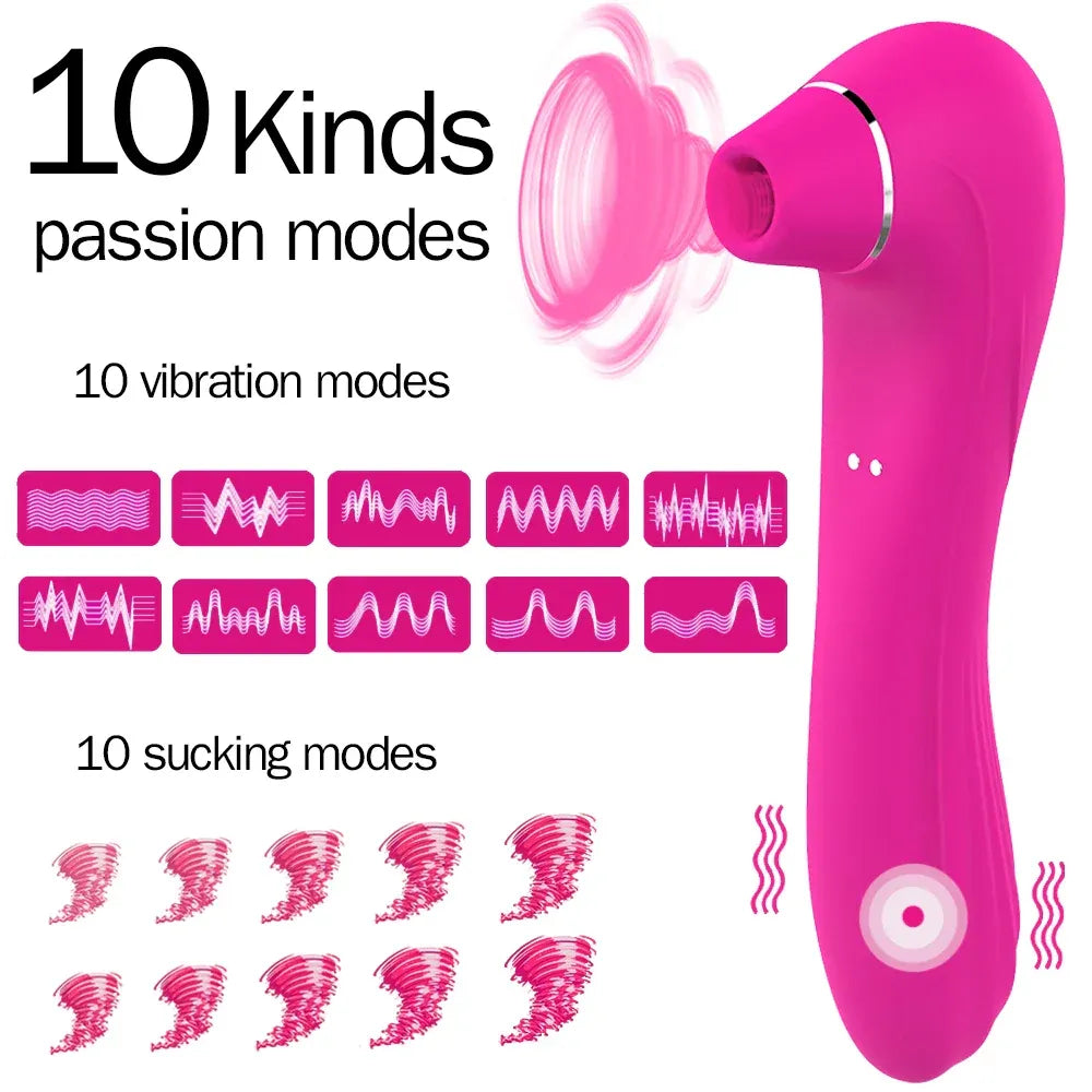 Oral Suction Vibrator for Women - Clitoris Stimulator