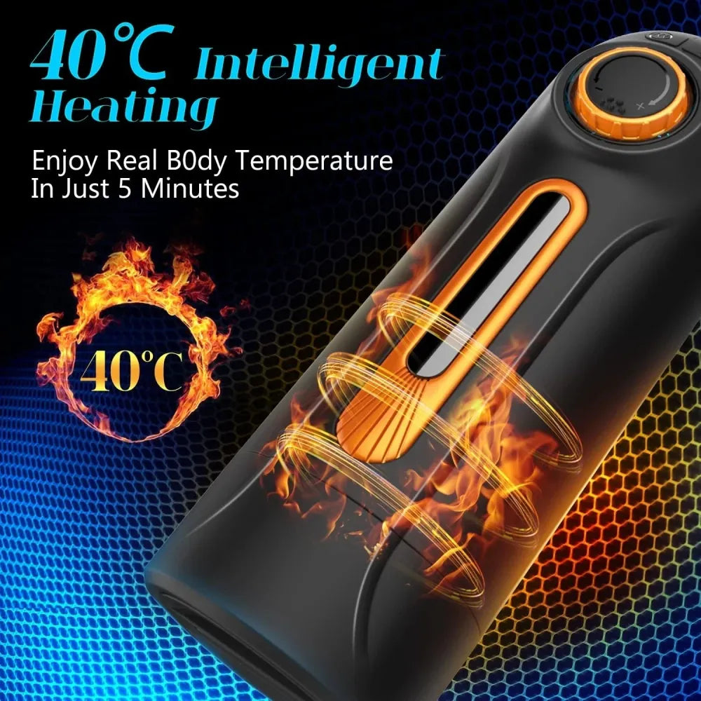 Powerful Automatic Male Masturbator 10 Vibrating Thrusting