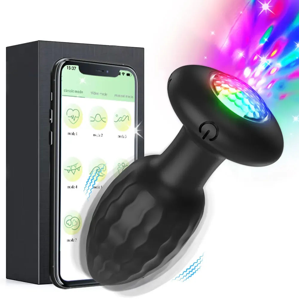 Remote Prostate Massager Led Light Anal Toy