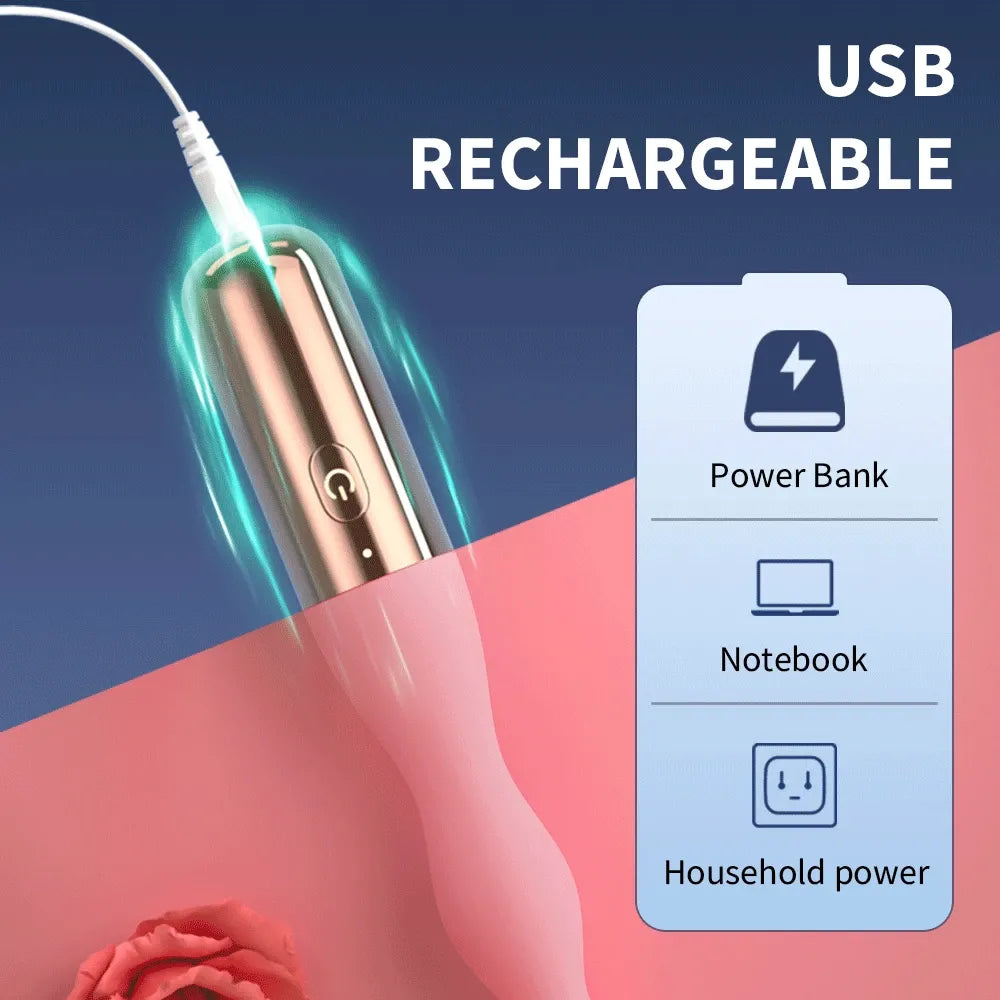 Silicone Anal Vibrator For Couples Beads & Plug