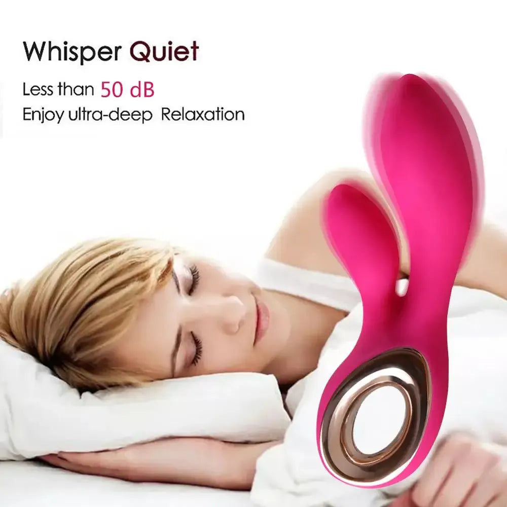 Silicone Rabbit Vibrator For Women G Spot & Clit Stimulation