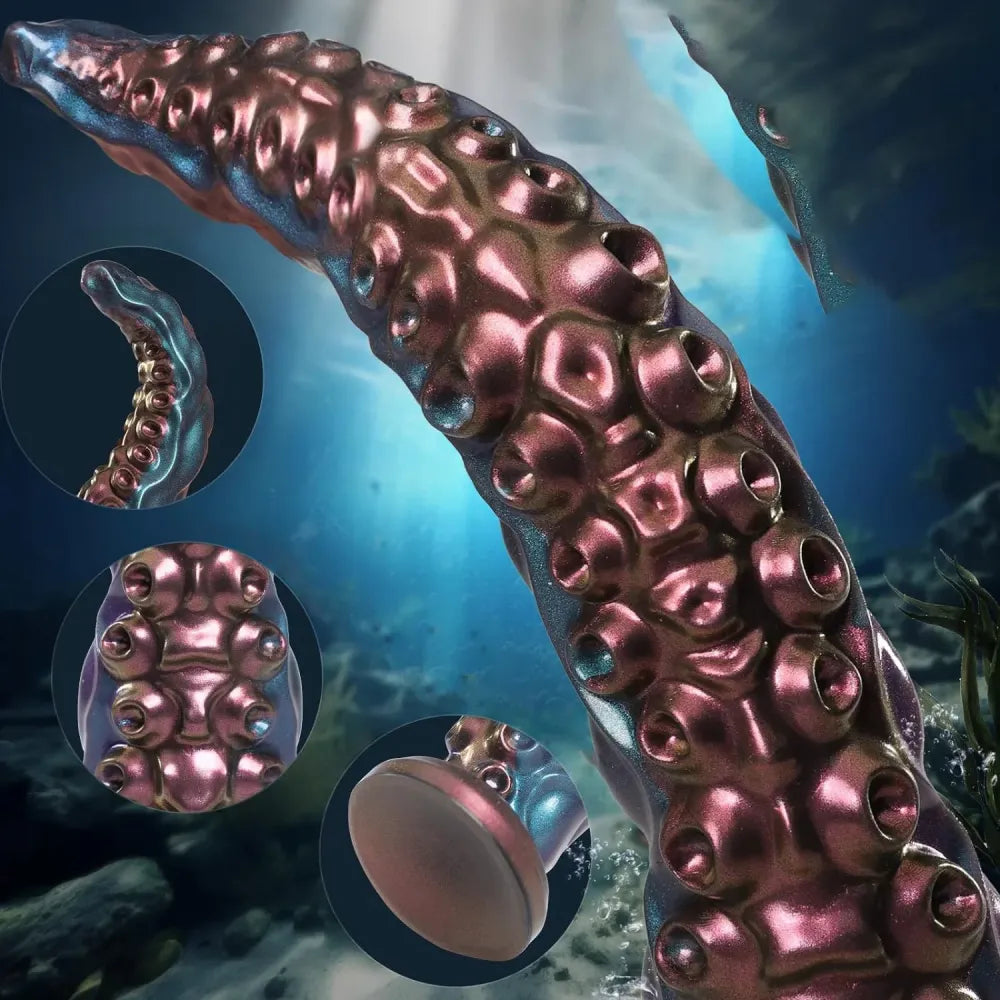 Silicone Tentacle Dildo with Suction Cup - Prostate Massager