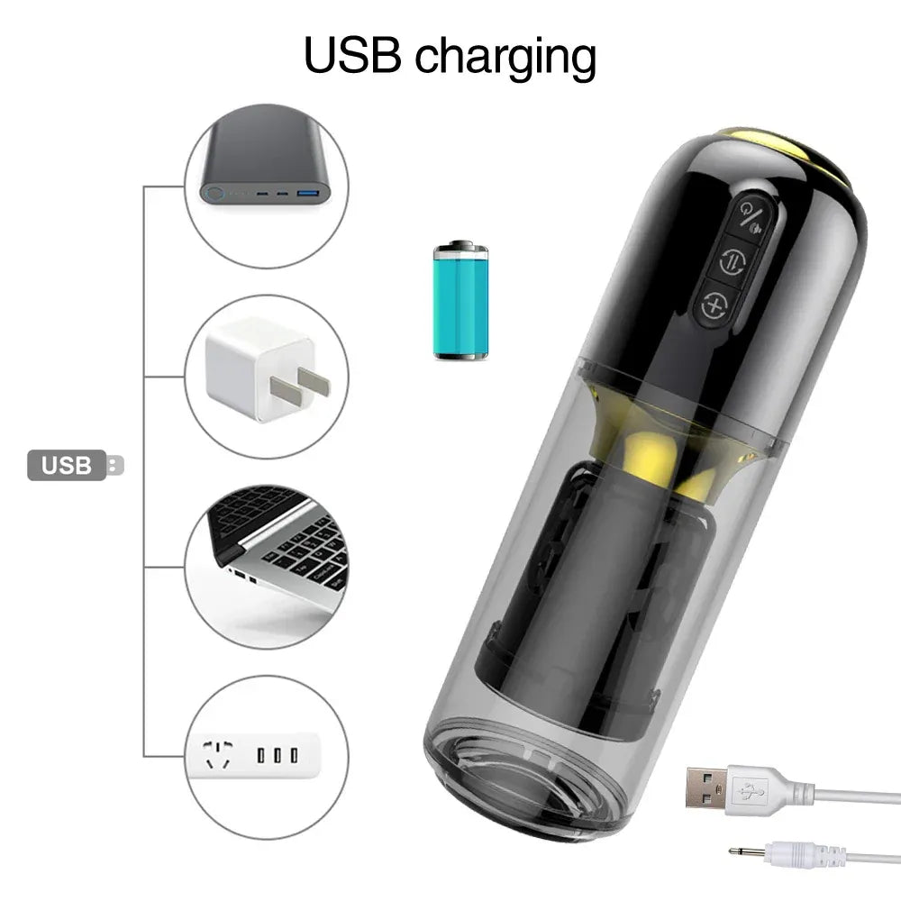 Smart Male Masturbation Toy Telescopic Rotating App