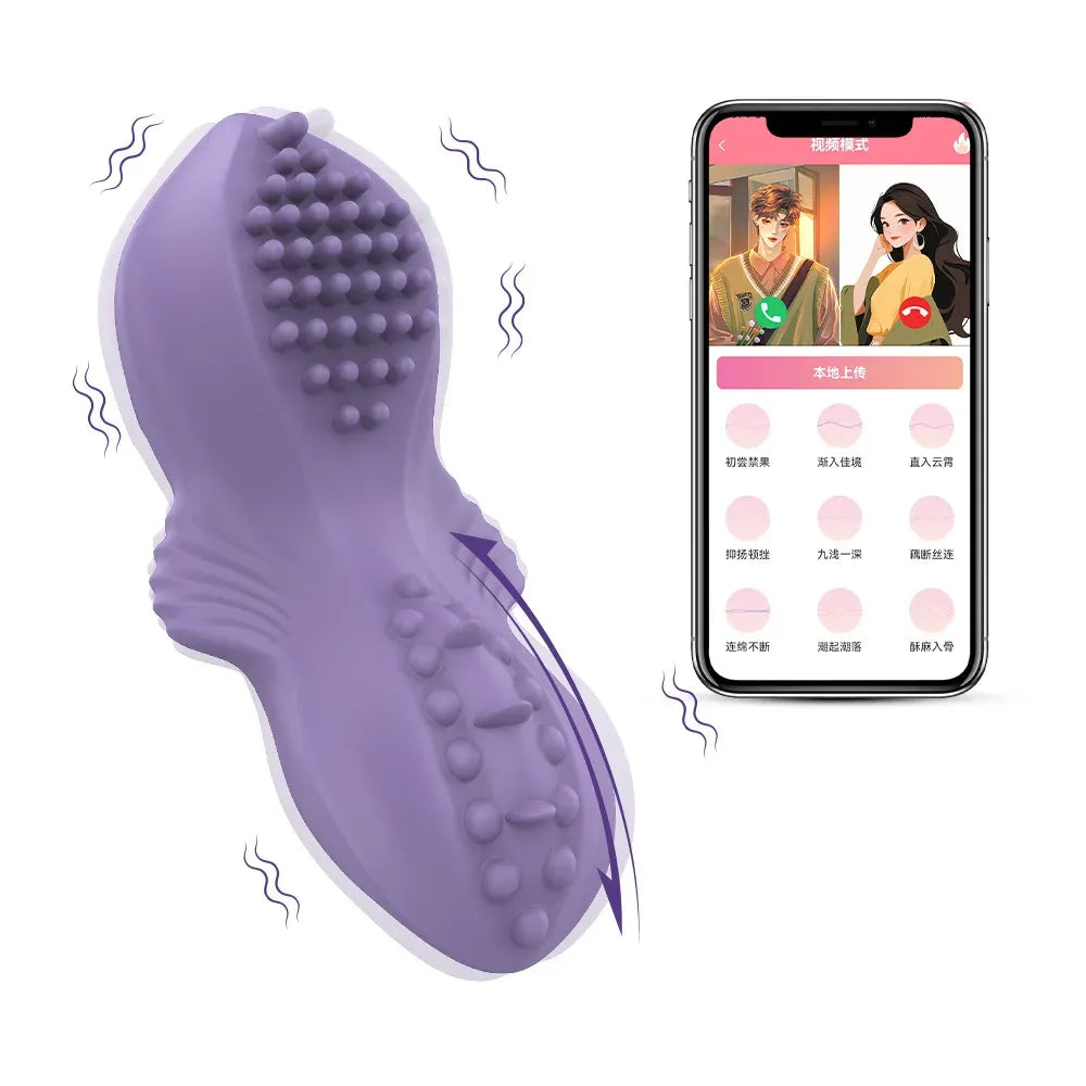 Smart Wearable Vibrator With Magnetic & App Dual