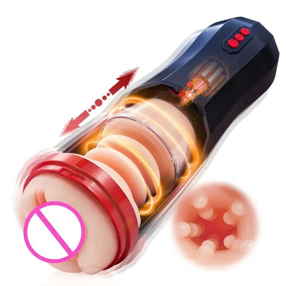 Telescopic Male Masturbation Cup Vibrating for Men