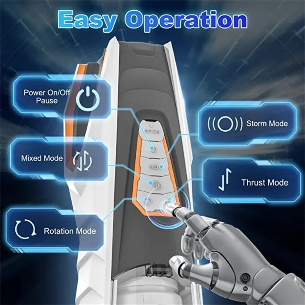 Telescopic Male Masturbation Toy Automatic Rotation Sucking