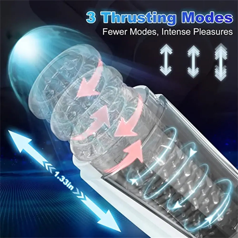 Telescopic Male Masturbation Toy Automatic Rotation Sucking