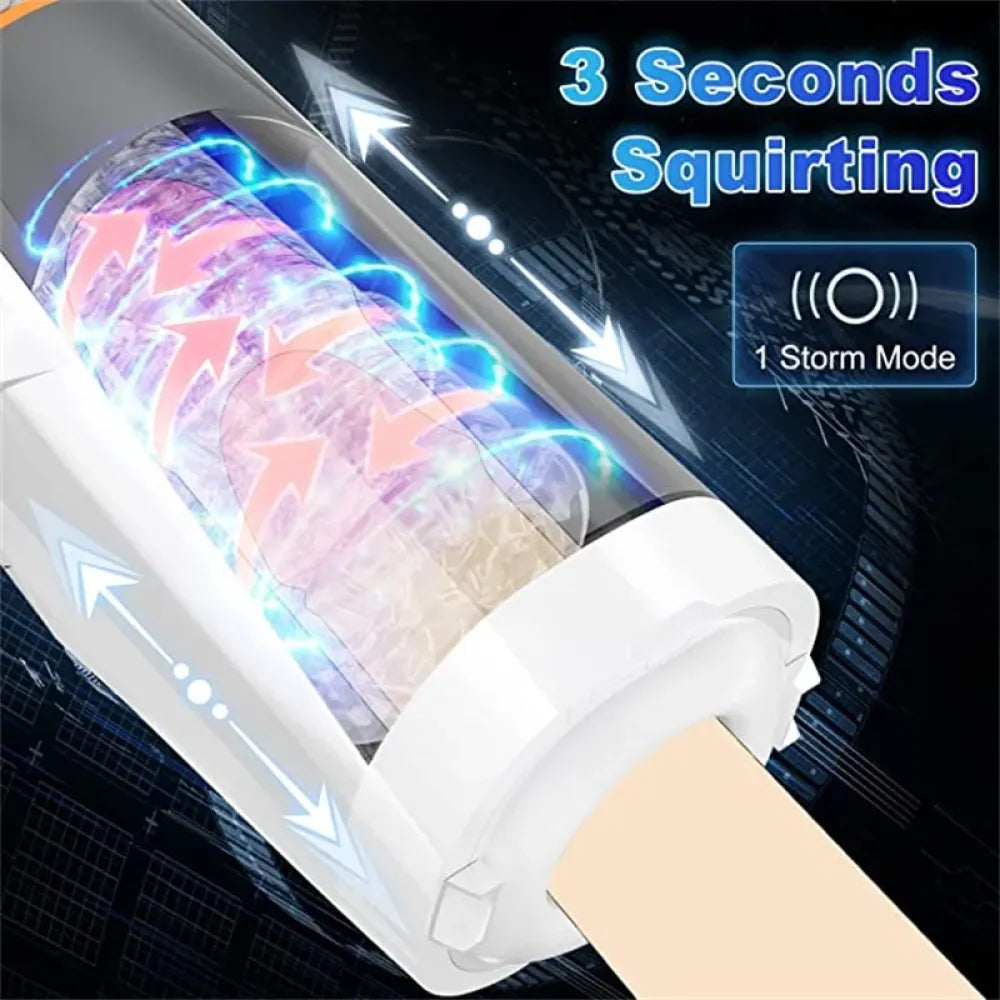 Telescopic Male Masturbation Toy Automatic Rotation Sucking