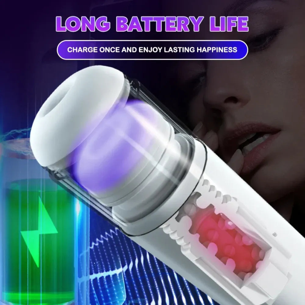 Telescopic Sucking Machine Automatic Masturbator