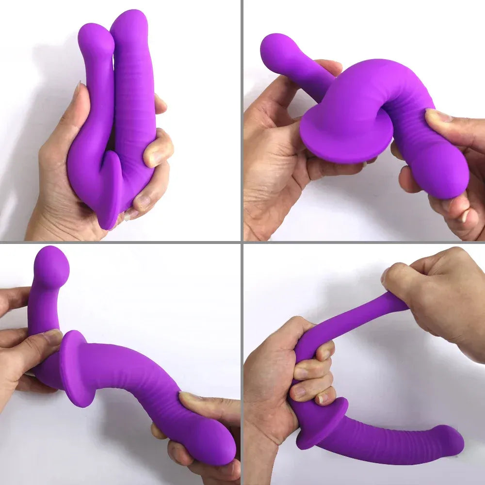 U-Shaped Double Dildo for Women and Couples
