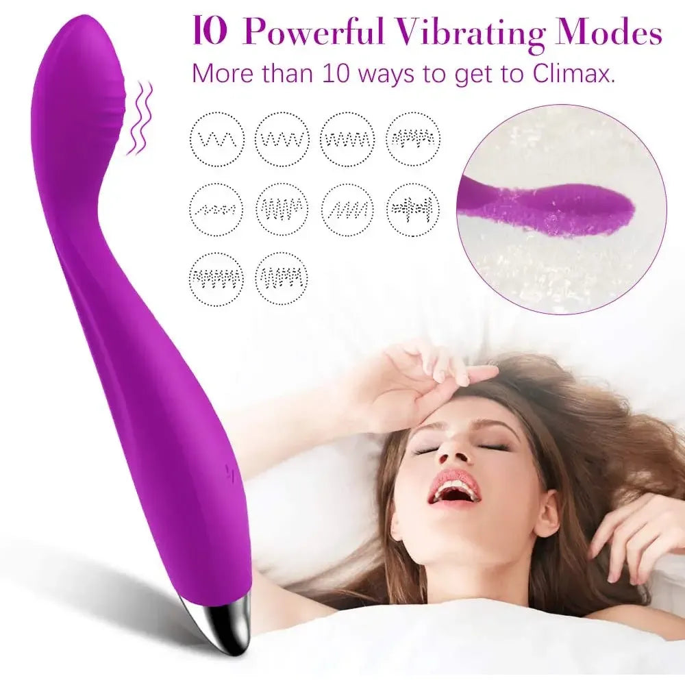 USB G-Spot Vibrator for Women - Powerful Clit Stimulator