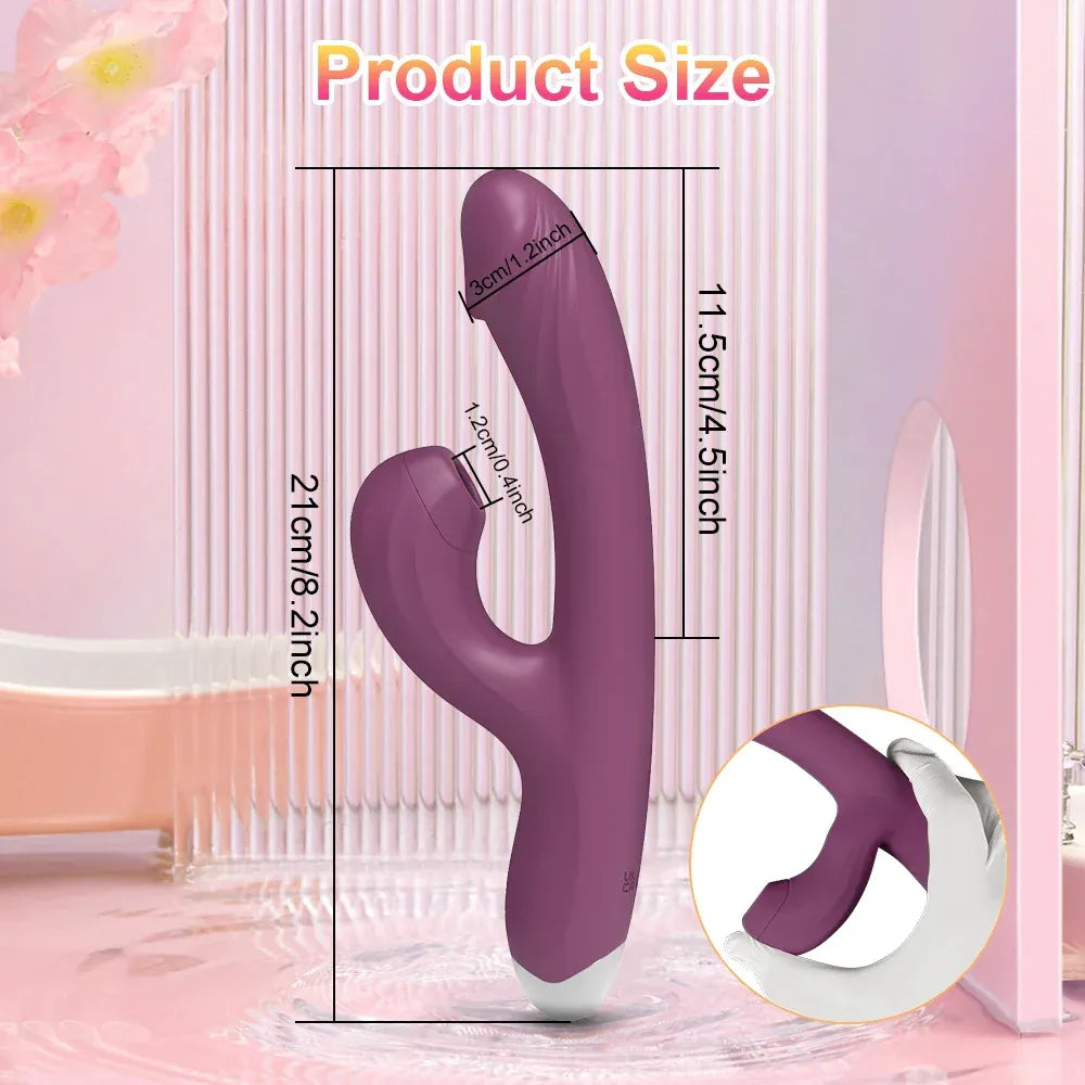 Vibrating Clit Sucker for Women G Spot Stimulator Heat