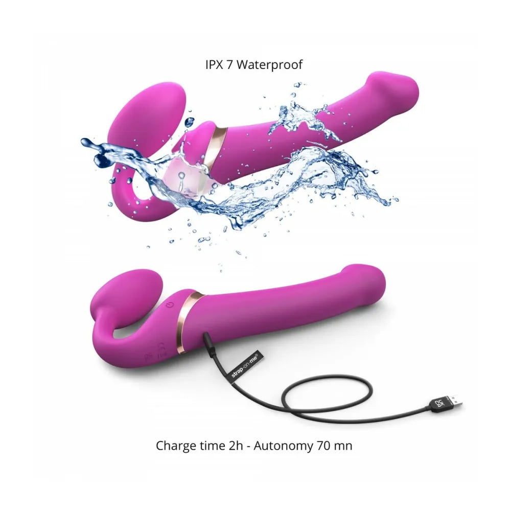 Vibrator By Strap-On-Me 6017456 Pink Xl M