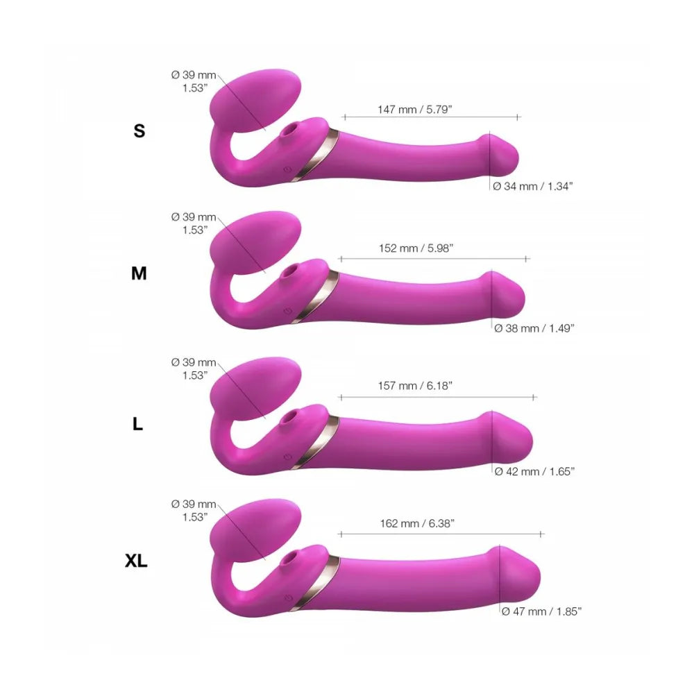 Vibrator By Strap-On-Me 6017456 Pink Xl M