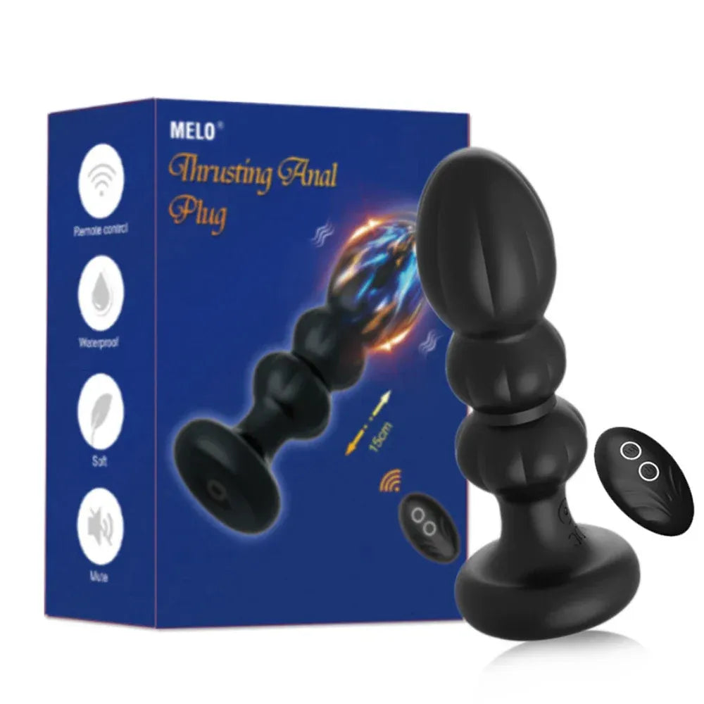 Wireless Prostate Massager For Men Telescopic Anal Vibrator