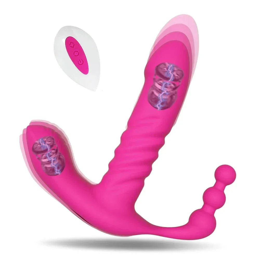 Wireless Thrusting Dildo for Women - Clitoral & Anal